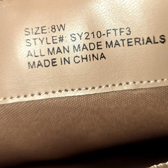 NWOT Nadia Plus 8W Women's Thigh High Croc Boots 3 In. Heel Shoe 8 W Wide New - Picture 7 of 9